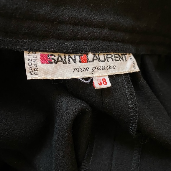 Vintage Saint Laurent Wool Circle skater Skirt - Picture 6 of 7